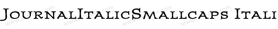 JournalItalicSmallcaps Italic字体转换